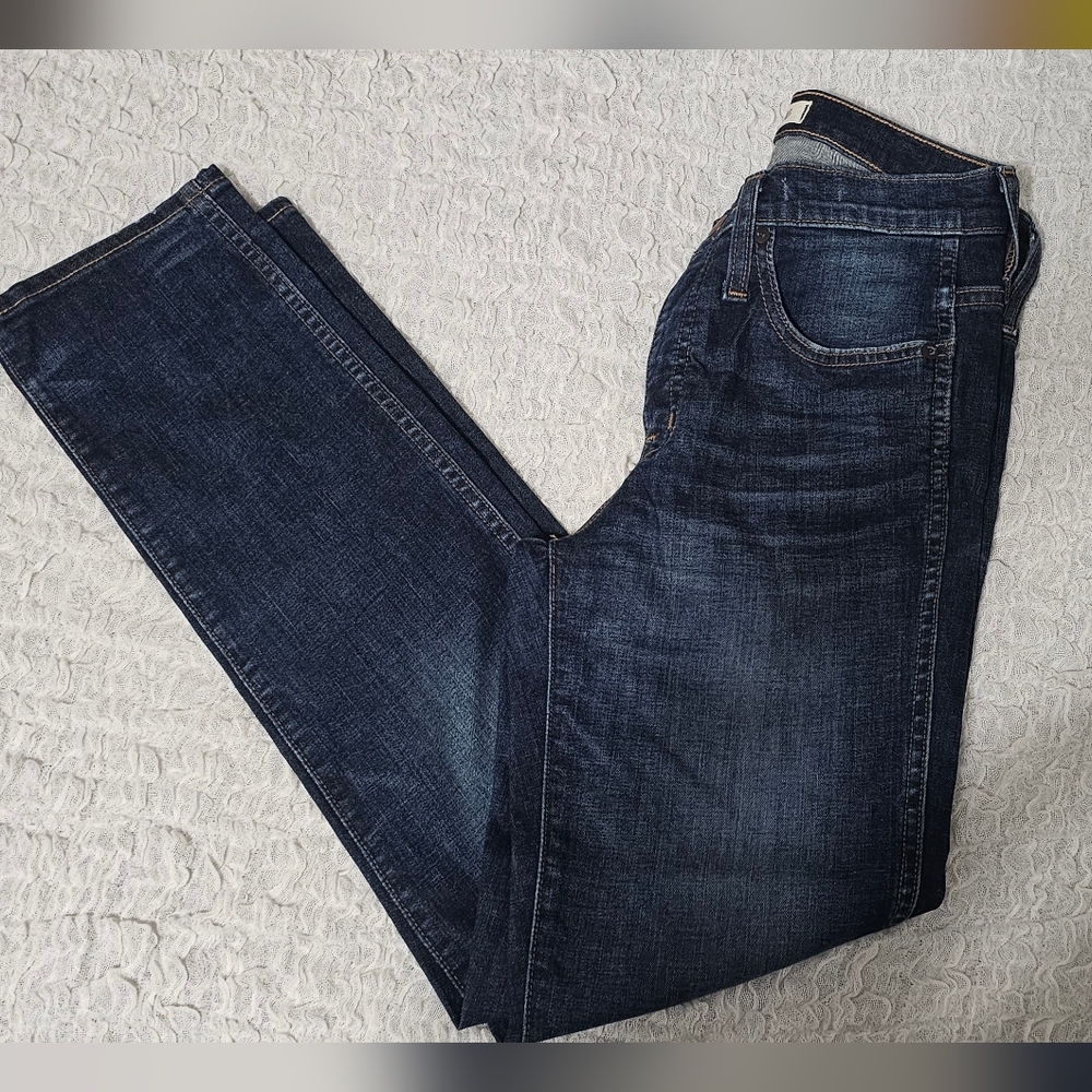 Madewell Women's Deep Indigo Straight Jeans - Picture 1 of 6